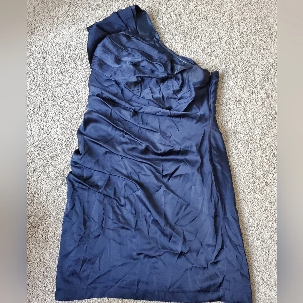 Express One Shoulder Ruched Dress
